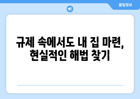 대출 규제에 따른 내집 마련 준비, 혼란 속 해법은?