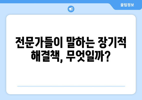 대출규제와 집값: 전문가들이 제시하는 장기적 해결 방안