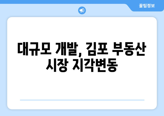 김포 원도심 매머드 단지 출현…부동산 시장 요동치다