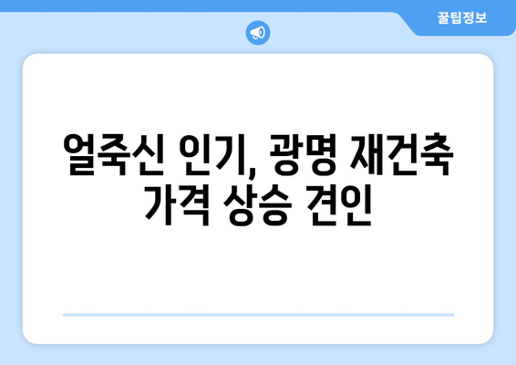 얼죽신 인기에 광명 재건축 시장 변화