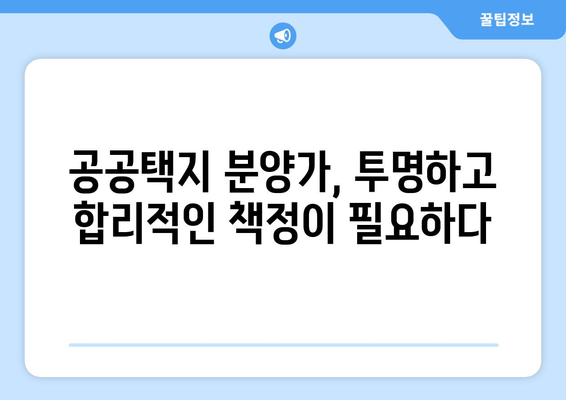 공공택지 분양가 상승의 원인과 영향: 서민 주거 안정 대책은?