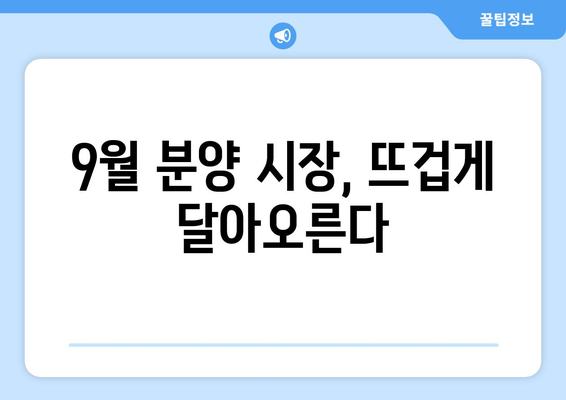 9월 전국 대규모 분양 시작…청담르엘·수방사 포함