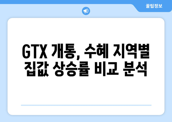 GTX 개통 앞두고 집값 급등, 어디가 가장 올랐나?