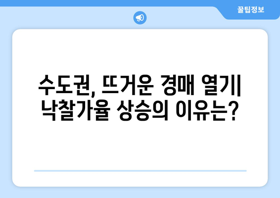 수도권 낙찰가율 상승세, 지방 경매시장과의 차이점은?