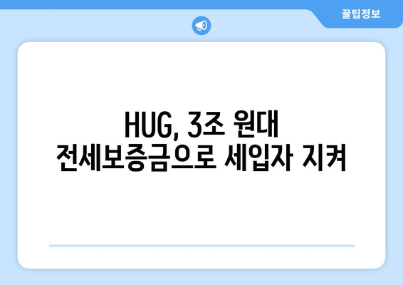 HUG, 악성 임대인 대신 전세보증금 3조 원대 변제