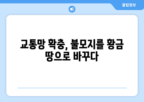 교통 개발로 인한 부동산 가치 상승: 1억 오른 불모지의 반전