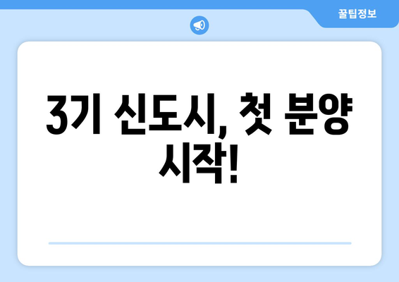 3기 신도시 첫 분양…재건축도 하이패스 적용으로 속도 낸다