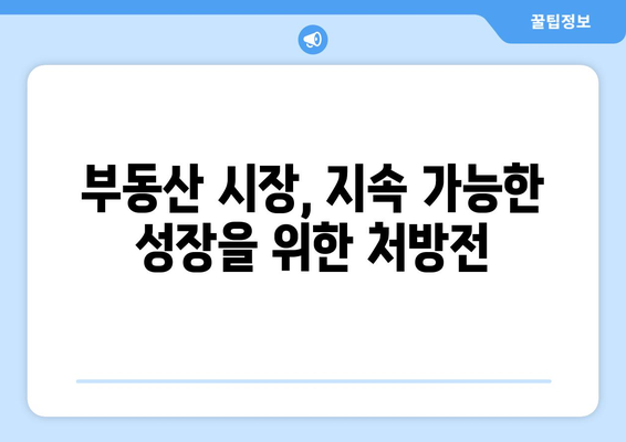 대출규제와 집값: 전문가들이 제시하는 장기적 해결 방안