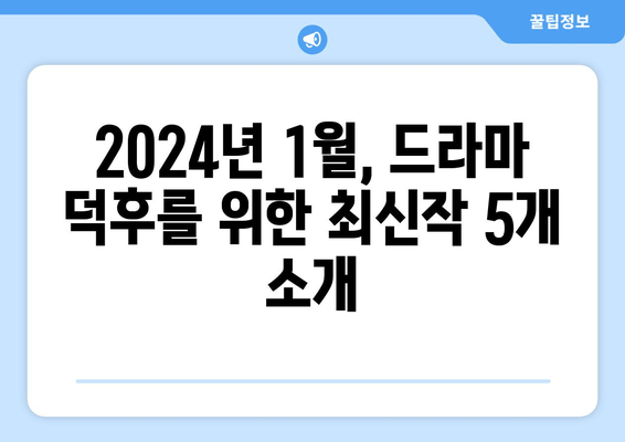 2024년 1월 최신 미드, 외국 드라마 TOP 5