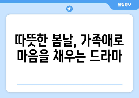 2024년 봄에 추천하는 따뜻한 드라마