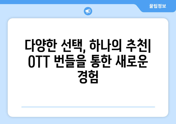 OTT 번들 서비스를 통한 맞춤화된 콘텐츠 추천