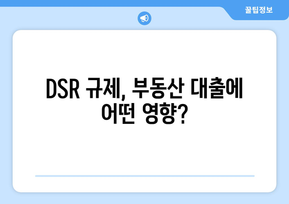 부동산 대출 규제 DSR 계산기 사용법 및 정리