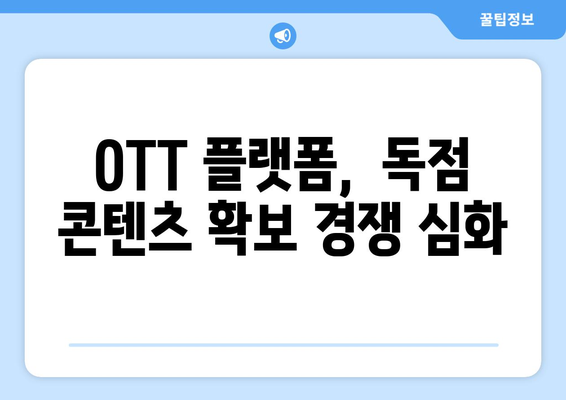 OTT 콘텐츠 기대작으로 2024년 하반기 스트리밍 전쟁 예상