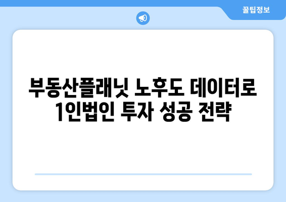 부동산 투자 1인법인: 부동산플래닛의 노후도 데이터 활용