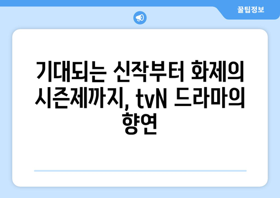 2024년 tvN 방송 예정 드라마 13편