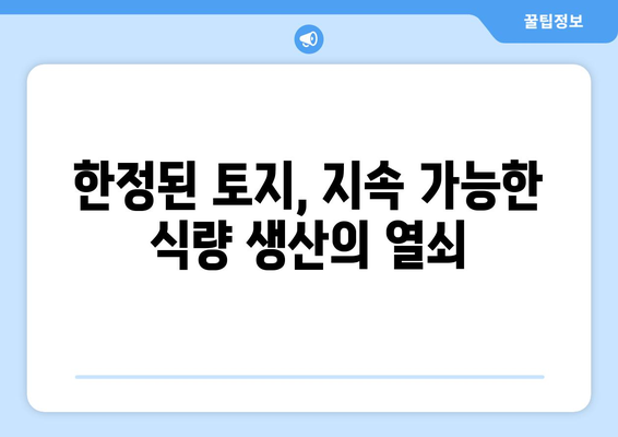 농업용 토지 활용 계획: 식량 안보 보장