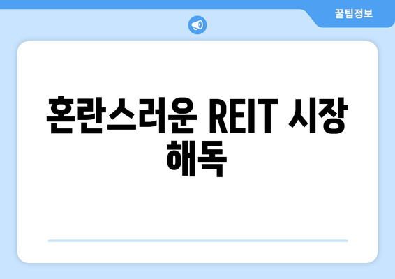 혼란스러운 REIT 시장 해독