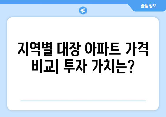 전국 대장의 가격 현황 파악: 부동산지인, KB시세