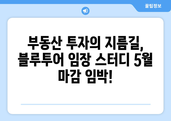 블루투어 부동산 임장 스터디 5월 모집: 마지막 기회를 잡아라