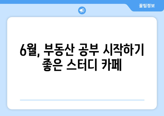 6월 추천 부동산 스터디 카페 목록 최신 정보