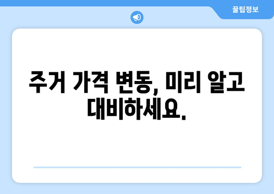 주거 가격 예측 계산기: 미래의 가치 예상