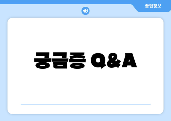 궁금증 Q&A