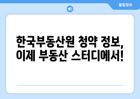 부동산 스터디전국 아파트 청약홈: 한국부동산원 제공