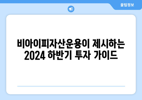 비아이피자산운용의 2024년 하반기 주요 산업 종목