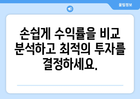 상업용 부동산 수익률 계산을 단순화하는 도구