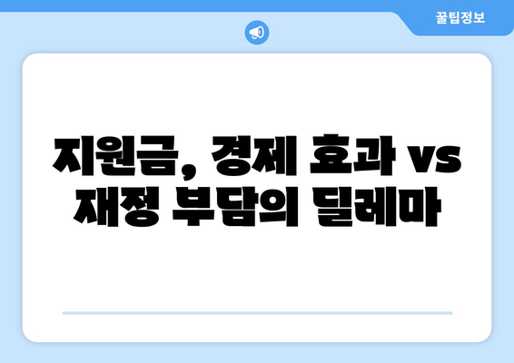 25만원 지원금: 정치적 갈등의 원천인가 국민 화합의 기반인가?