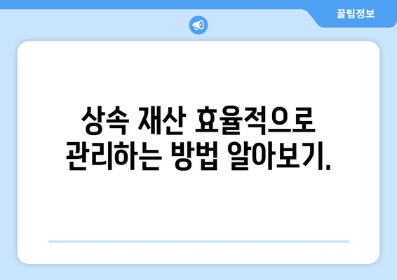 상속세 면제 및 세율 계산기: 아파트와 부동산 상속 비용 최적화