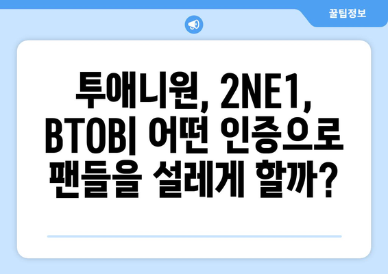 투애니원, 2NE1, BTOB, STATV: 다양한 인증과 TV 프로그램 소개