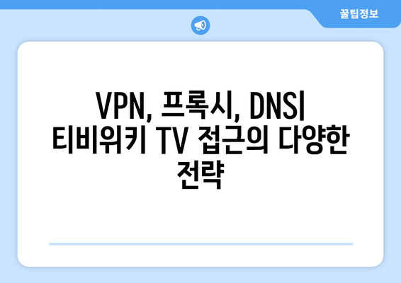 티비위키 TV 우회 방법 탐구