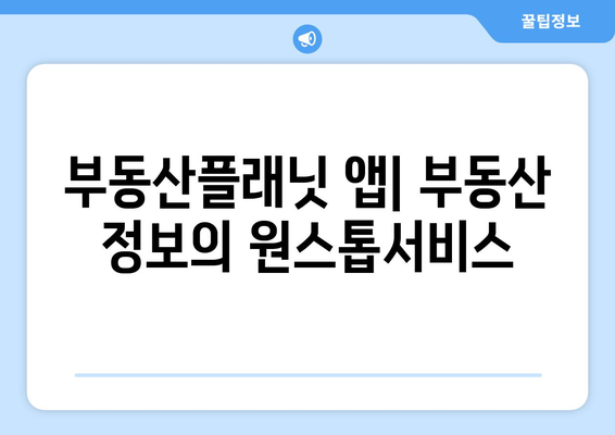 부동산플래닛 앱: 부동산 정보의 원스톱서비스