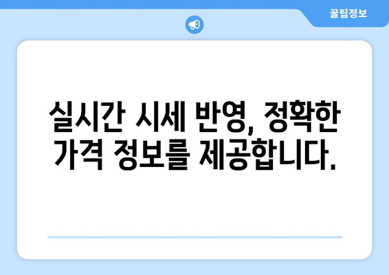 반별 주택 가격 계산기: 지역별 시세 현황 파악