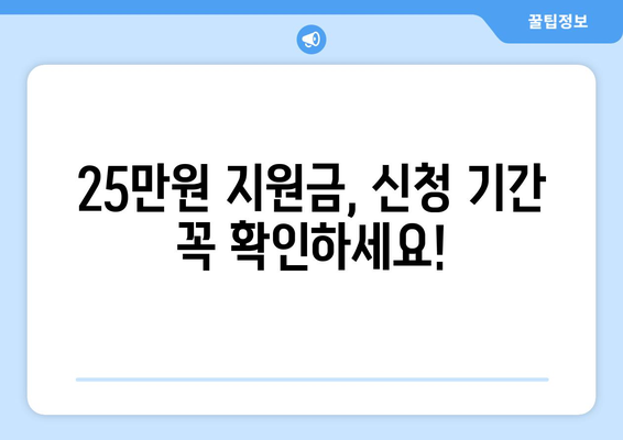 전국민 대상 25만 원 지원금 신청