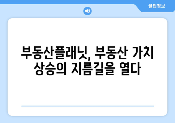 부동산플래닛과 함께 부동산 자산 가치 높이기