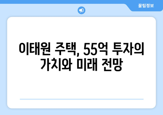 연예인 부동산 투자의 교훈: 박나래의 55억 이태원 주택 사례에서 배우는 핵심 포인트 총정리