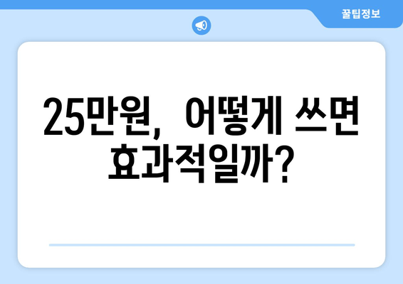 25만원 특별지급금: 가계 소득 증가에 기여