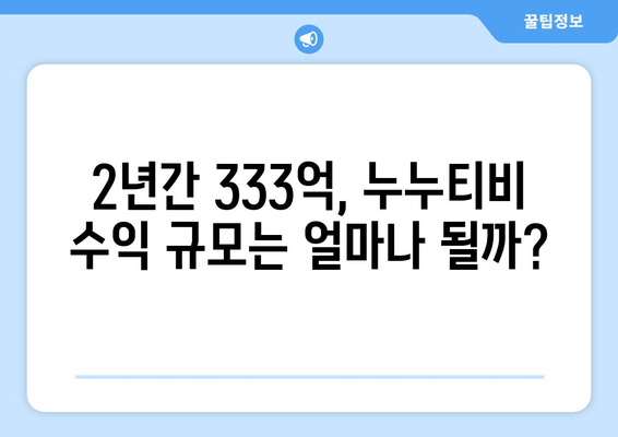 누누티비 2년간 333억 수입 추산