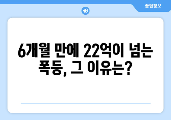 잠실 아파트 가격 폭등의 비밀: 22억에서 6개월 만의 변화