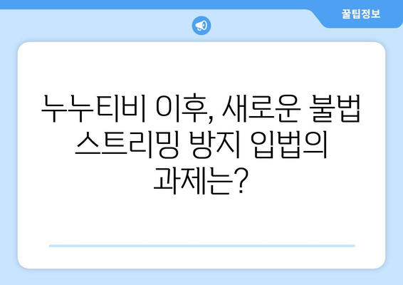 제2의 누누티비 방지 입법 토론회