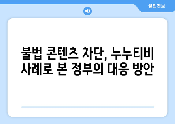 제2의 누누티비 봉쇄: 불법 콘텐츠 유통 업체에 의무 부과