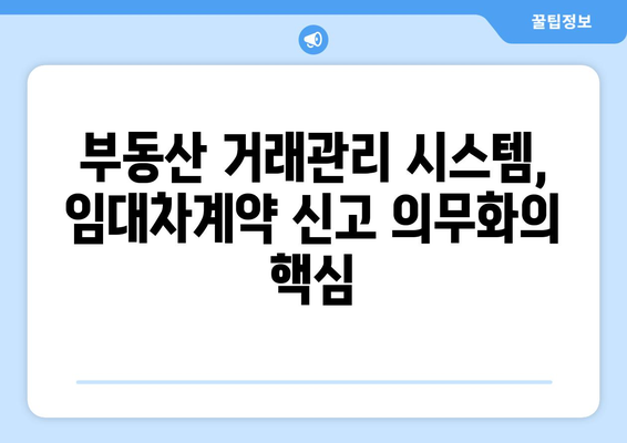 부동산 거래관리 시스템으로 주택 임대차계약 신고 확정