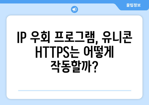 티키위키의 등장으로 인해 급등한 IP 우회 프로그램 유니콘 HTTPS