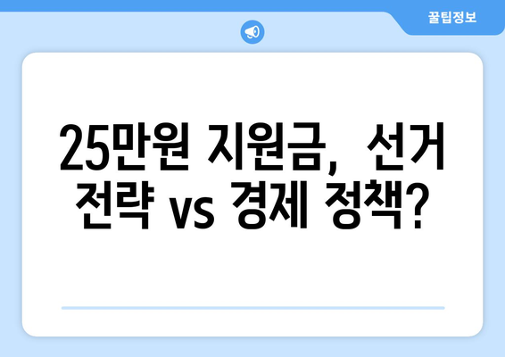 이재명의 25만 원 지원금, 국민 반대 세력 강세