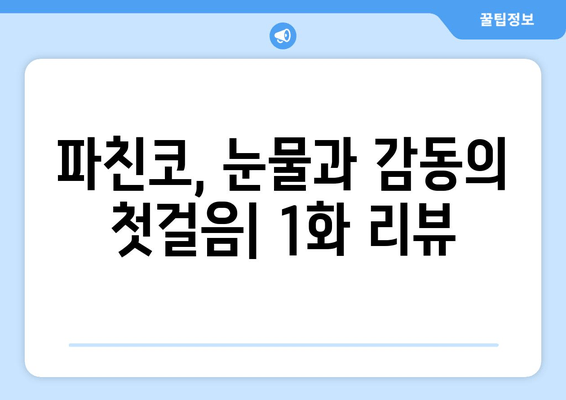 파친코 1화 후기, 드라마 무료 보기