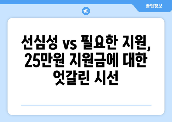 이재명 25만원 민생 지원금, 선거 보따리?