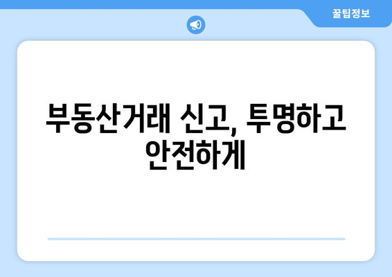 전세/월세 주택 부동산 신고필증 발급: 부동산거래관리시스템을 활용해보세요