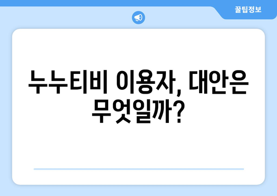 누누티비 차단 이후, 정부의 대응